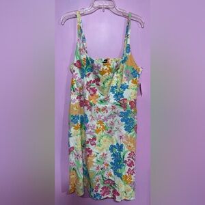 Old Navy Vibrant Floral Midi Dress